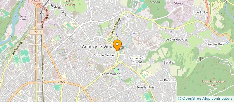 localisation de l'entreprise WALDAN à ANNECY