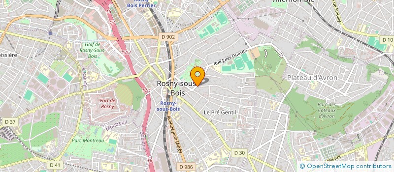 localisation de l'entreprise WALDEN à ROSNY-SOUS-BOIS