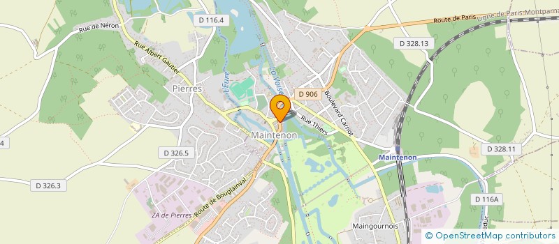 localisation de l'entreprise WALDESIGN à MAINTENON