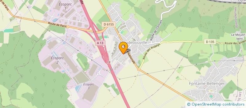 localisation de l'entreprise WALDNER à HEUDEBOUVILLE