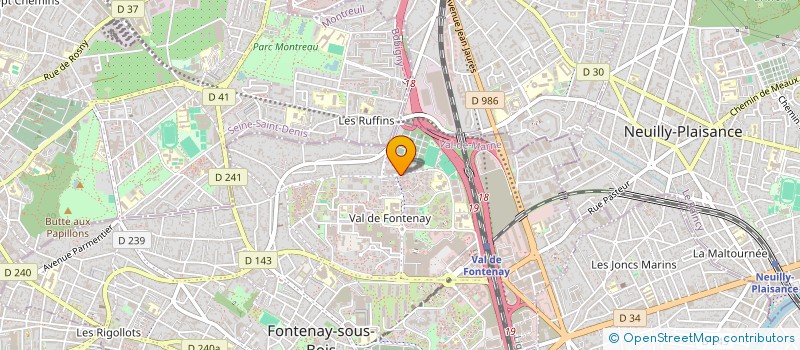 localisation de l'entreprise WALI à FONTENAY-SOUS-BOIS