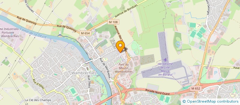 localisation de l'entreprise WALISHOP 2  WAMBRECHIES