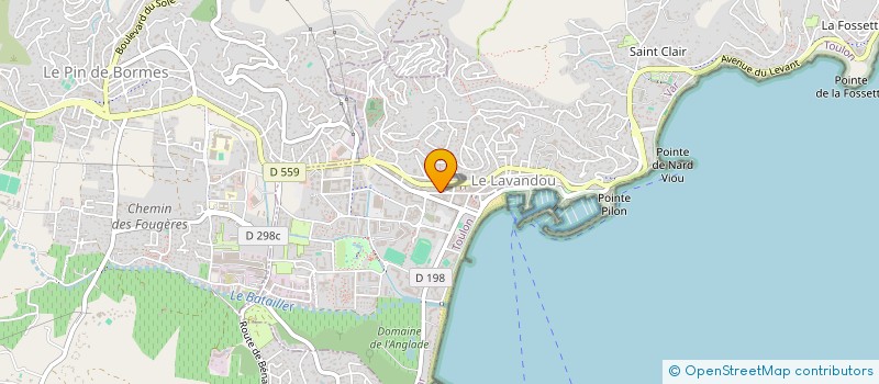 localisation de l'entreprise WALKADI à LE LAVANDOU