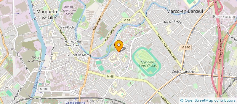 localisation de l'entreprise WALKIN à MARCQ-EN-BARŒUL