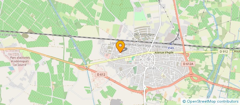 localisation de l'entreprise WALKING FOOT VIAS  VIAS