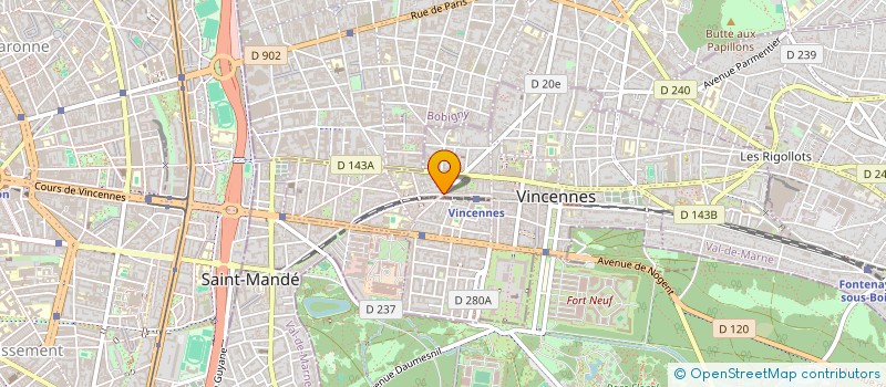 localisation de l'entreprise WALKSCAPES à VINCENNES