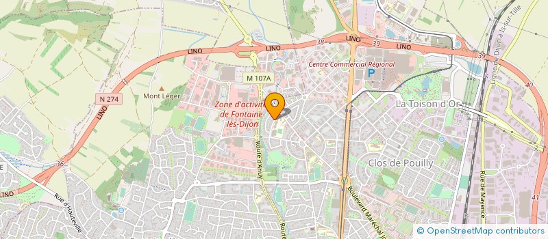 localisation de l'entreprise WALKYRIE à DIJON