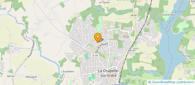 localisation de l'entreprise WALL AND STONE à LA CHAPELLE-SUR-ERDRE