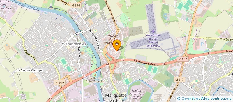 localisation de l'entreprise WALL COMPTA  WAMBRECHIES