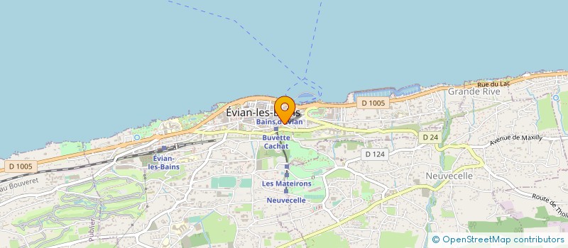 localisation de l'entreprise WALL STREET  EVIAN-LES-BAINS