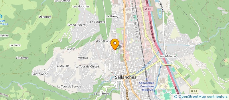 localisation de l'entreprise WALLABY  SALLANCHES