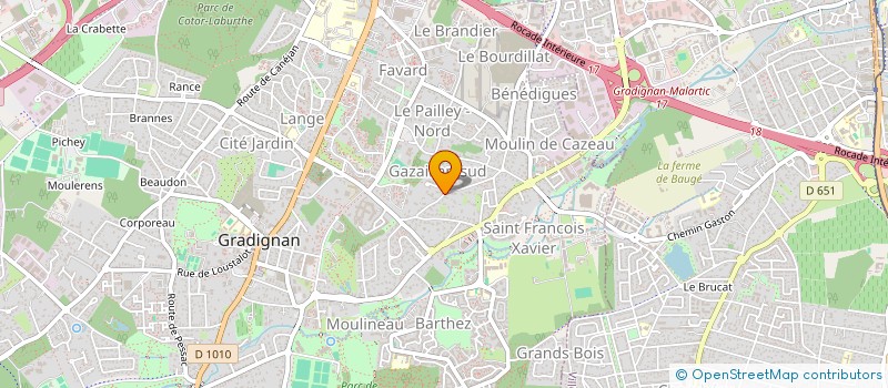 localisation de l'entreprise WALLABYS SERVICES  GRADIGNAN