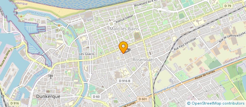 localisation de l'entreprise WALLACE à DUNKERQUE