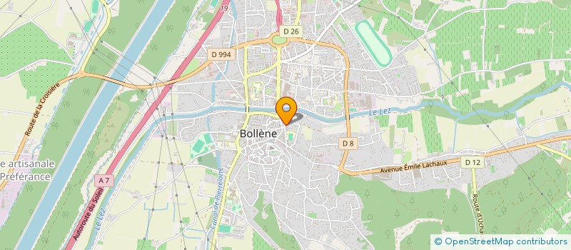 localisation de l'entreprise WALLACE  BOLLENE