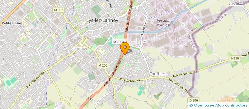 localisation de l'entreprise WALLART CORMONT  TOUFFLERS