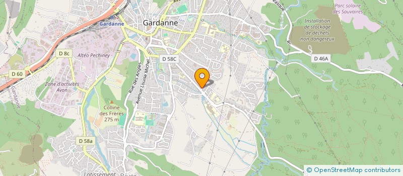 localisation de l'entreprise WALLCRYPT à GARDANNE