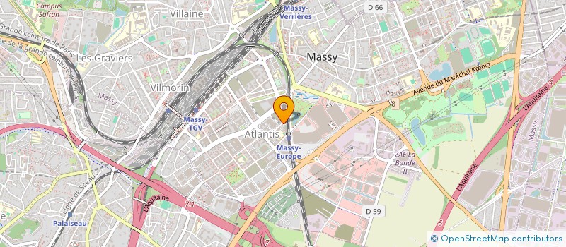 localisation de l'entreprise WALLEOS  MASSY