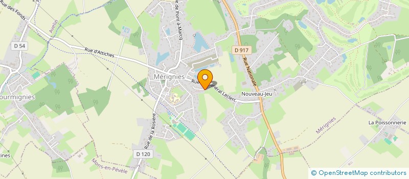 localisation de l'entreprise WALLET à MERIGNIES