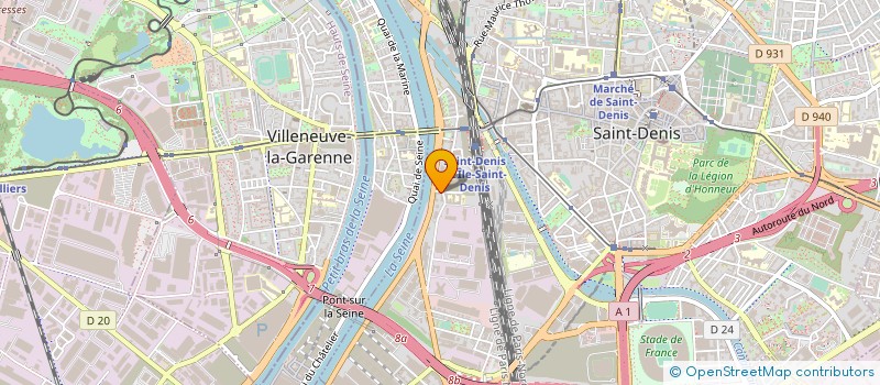 localisation de l'entreprise WALLO EUROPEENNE TRAVAUX à SAINT-DENIS
