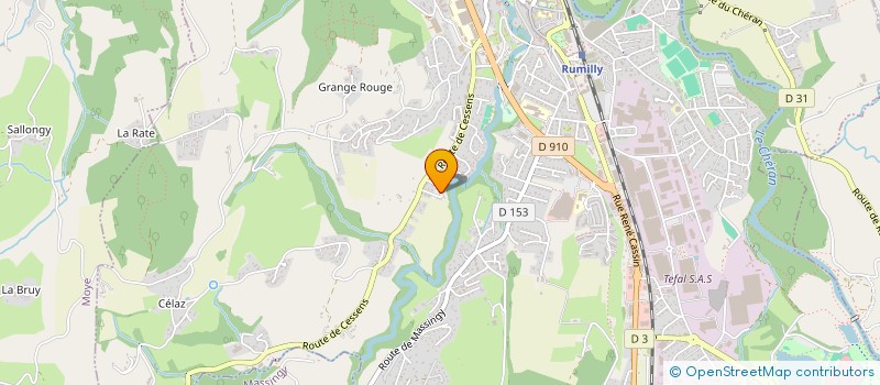 localisation de l'entreprise WALLON 73 à RUMILLY