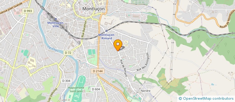 localisation de l'entreprise WALLON à MONTLUCON
