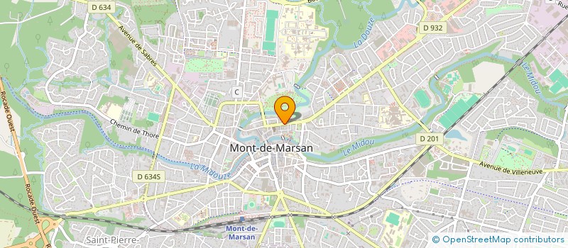 localisation de l'entreprise WALLON GENSSE  MONT-DE-MARSAN
