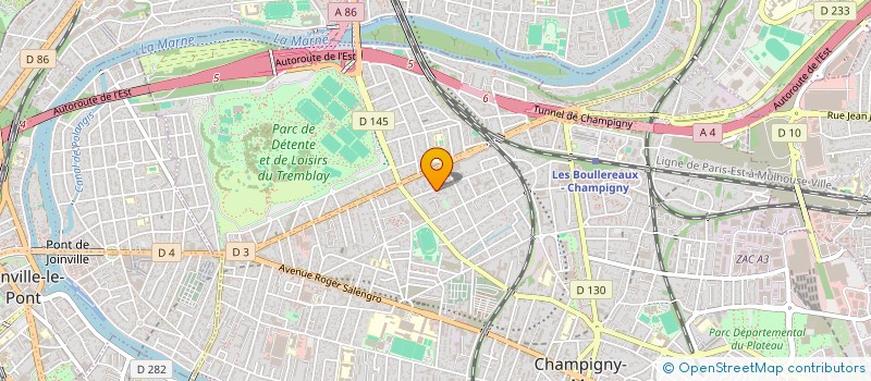 localisation de l'entreprise WALLTECH EUROPE à CHAMPIGNY-SUR-MARNE