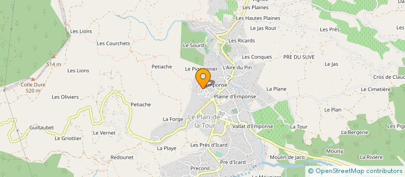 localisation de l'entreprise WALLY BANA TRAVAUX PEINTURE MULTI SCE à SAINTE MAXIME