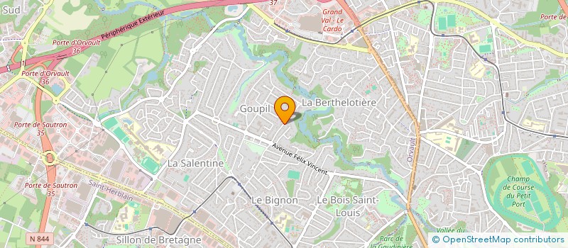 localisation de l'entreprise WALLYE à ORVAULT