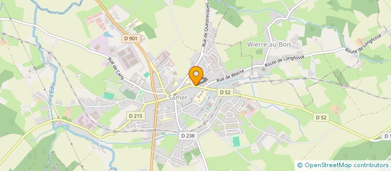 localisation de l'entreprise WALLYN ARCHITECTURE ET ASSOCIES  SAMER