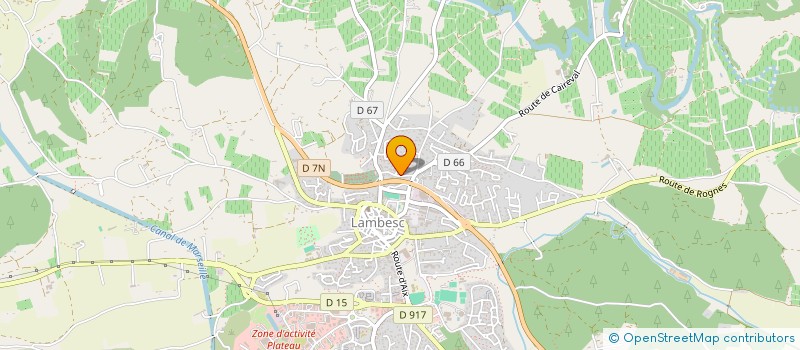 localisation de l'entreprise WALLZ  LAMBESC