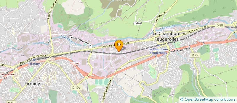 localisation de l'entreprise WALOR LCF à LE CHAMBON-FEUGEROLLES