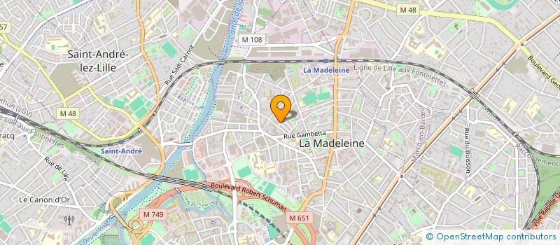 localisation de l'entreprise WALOREM à LA MADELEINE