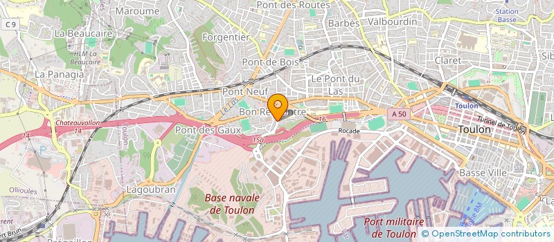 localisation de l'entreprise WALTER CAFE  TOULON