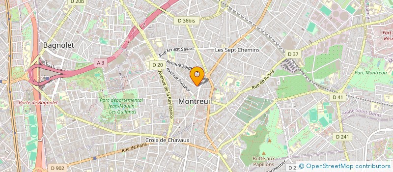 localisation de l'entreprise WALTER WOLFF à MONTREUIL