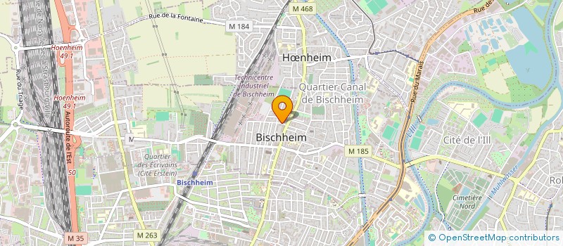 localisation de l'entreprise WALTZER BRUNO  BISCHHEIM