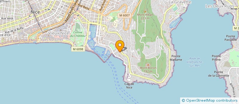 localisation de l'entreprise WAM SCI à NICE