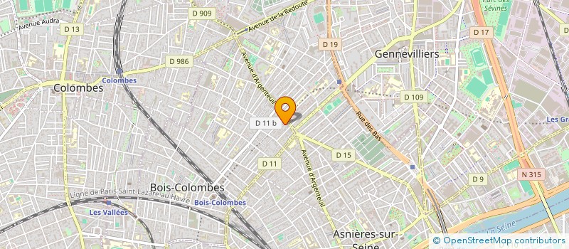 localisation de l'entreprise WAME à BOIS-COLOMBES