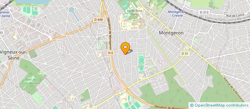 localisation de l'entreprise WAMM à MONTGERON