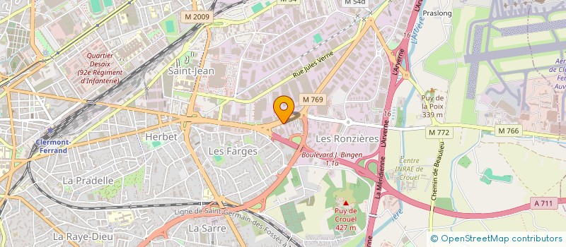 localisation de l'entreprise WAMM6  CLERMONT-FERRAND