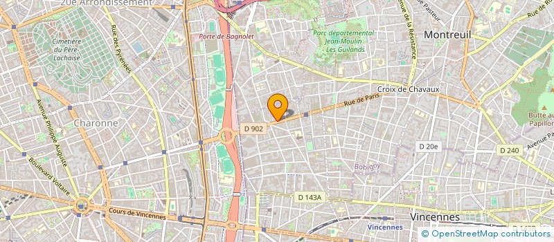 localisation de l'entreprise WAN SHENG  MONTREUIL