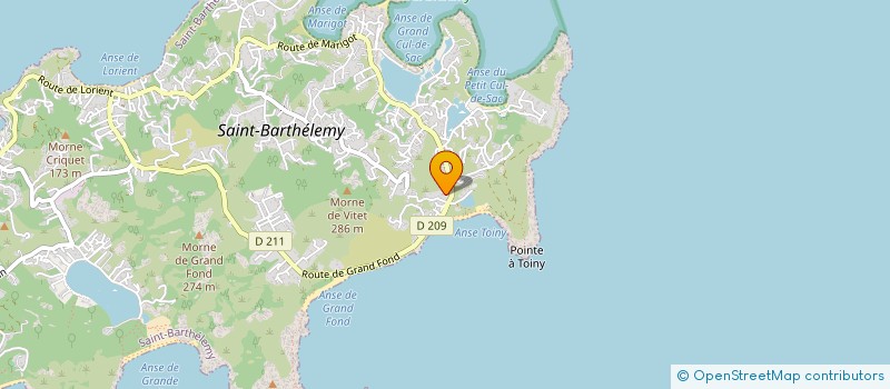 localisation de l'entreprise WANA-EXECUTION à SAINT BARTHELEMY