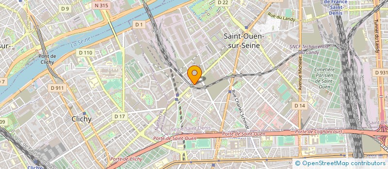 localisation de l'entreprise WANDERJOB à SAINT-OUEN-SUR-SEINE