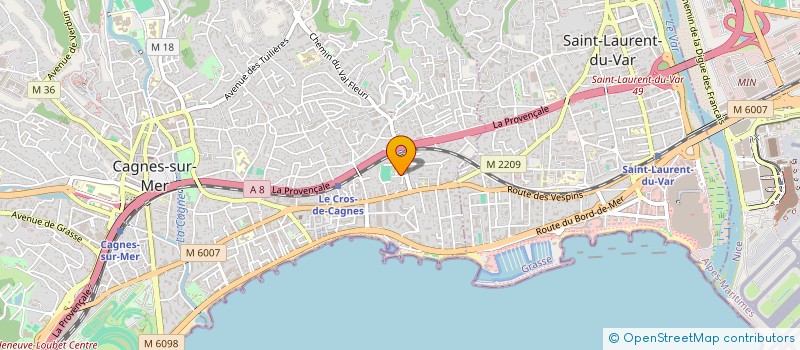 localisation de l'entreprise WANDERLUST WEDDING à CAGNES SUR MER