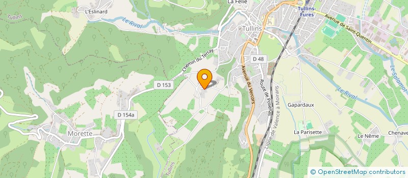 localisation de l'entreprise WANDEU  TULLINS