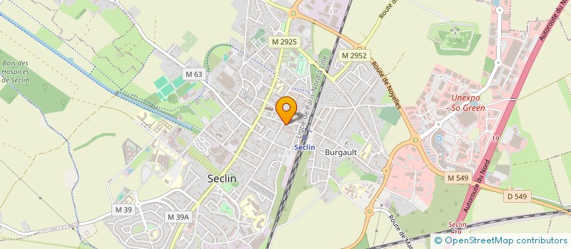 localisation de l'entreprise WANDJI OPTIQUE à SECLIN