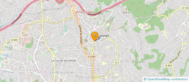 localisation de l'entreprise WANE SARL à LE CANNET