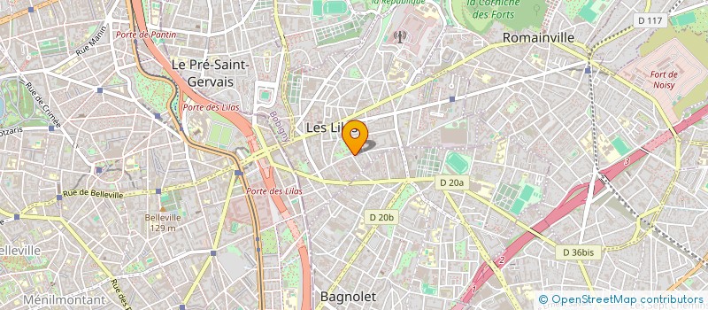 localisation de l'entreprise WANG DE LI à LES LILAS