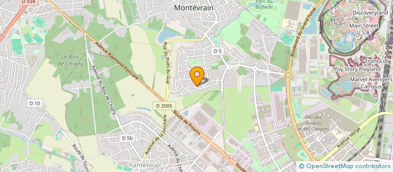 localisation de l'entreprise WANG QI YUE  MONTEVRAIN