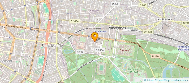localisation de l'entreprise WANG VINCENNES à VINCENNES